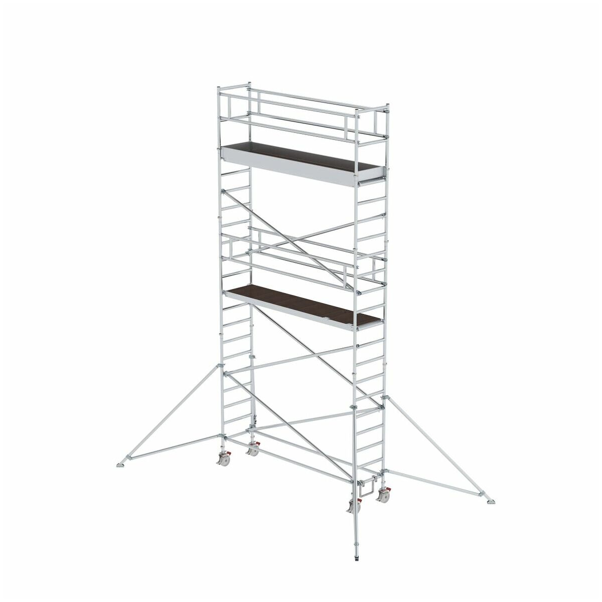 Aluminium-Rollgerüst mit Ausleger, Plattformgröße 3,00 x 0,75 m, Standhöhe 3,07 m Aluminium-Rollgerüst mit Ausleger, Plattformgröße 3,00 x 0,75 m, Standhöhe 3,07 m