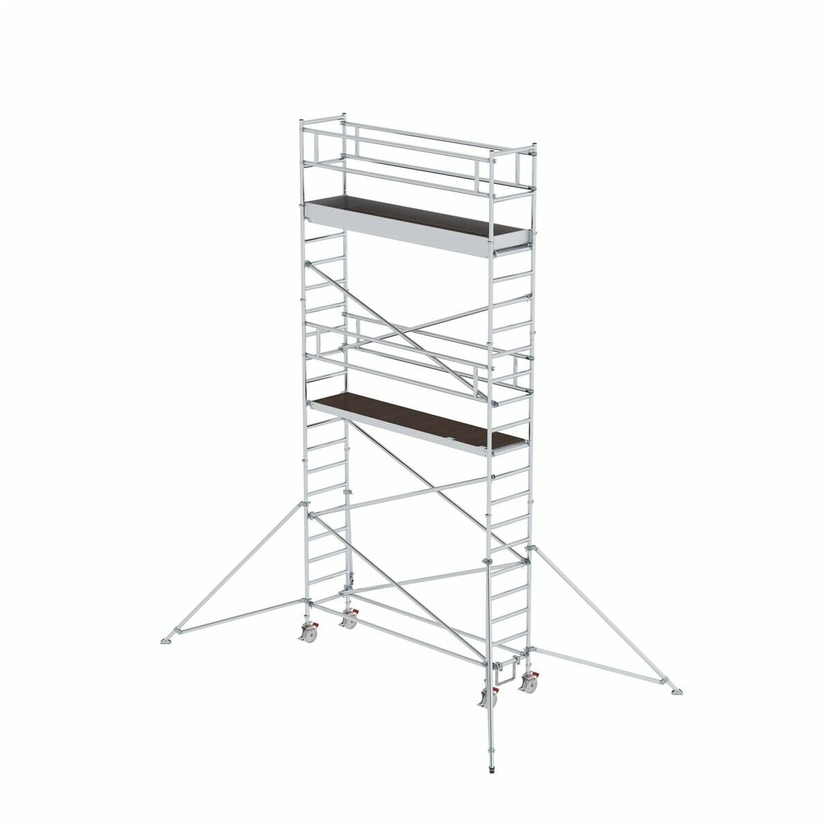 Aluminium-Rollgerüst mit Ausleger, Plattformgröße 3,00 x 0,75 m, Standhöhe 3,07 m