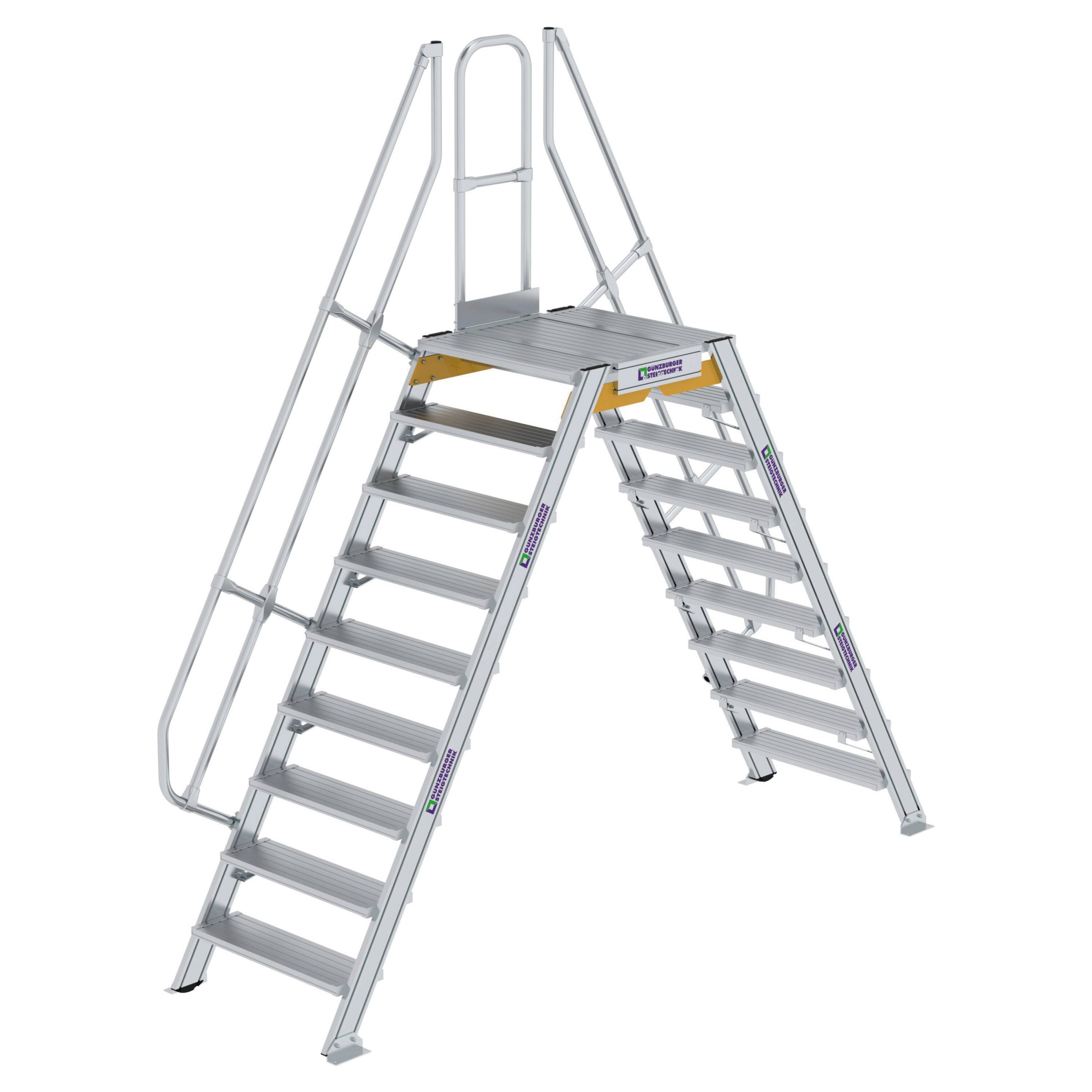 Aluminium-Überstieg 60°, Stufenbreite 800 mm, 3 Stufen Aluminium-Überstieg 60°, Stufenbreite 800 mm, 3 Stufen