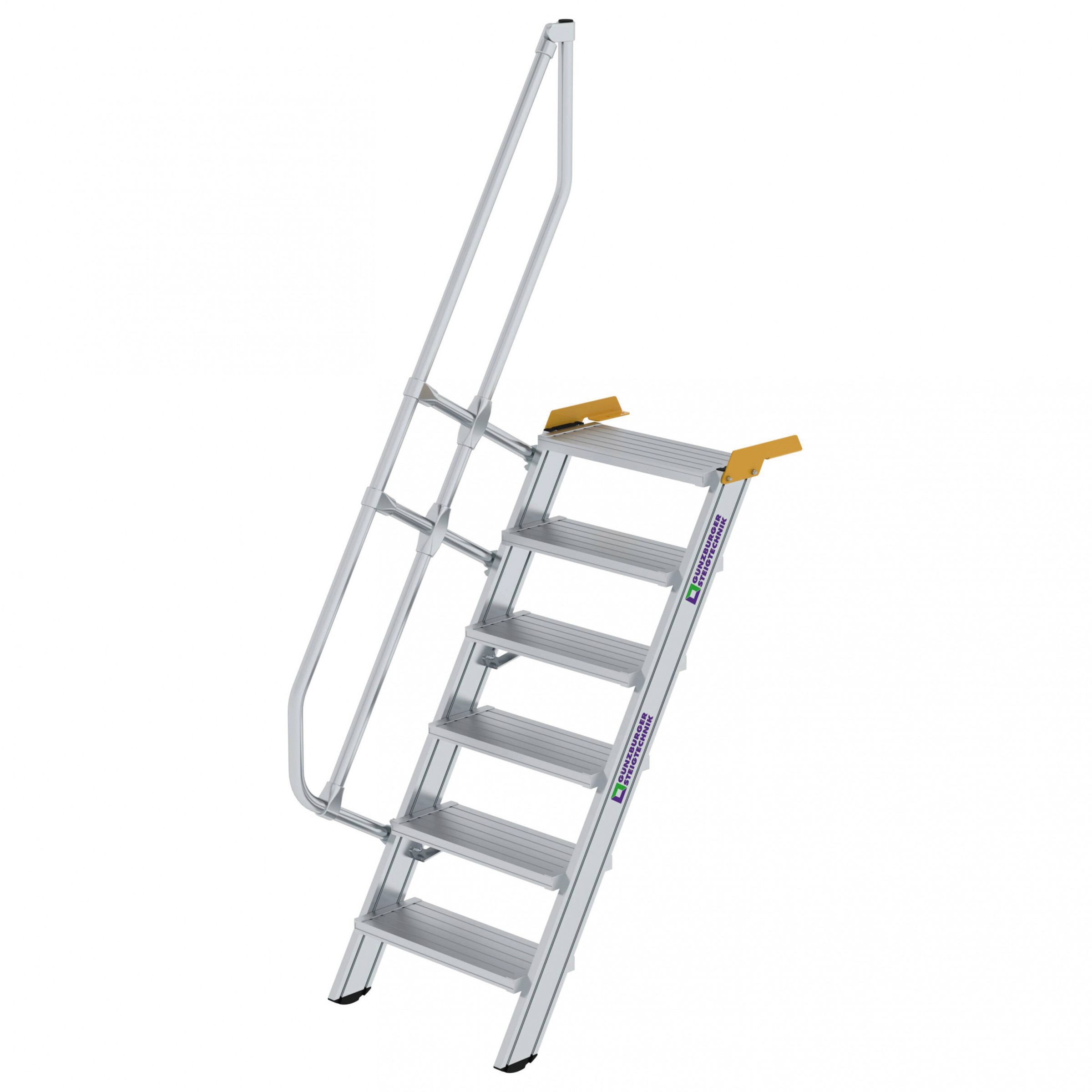 Aluminium-Treppe 60°, Stufenbreite 600 mm, 4 Stufen Aluminium-Treppe 60°, Stufenbreite 600 mm, 4 Stufen