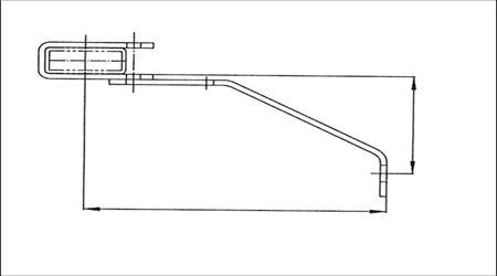 Wandhalter verstellbar 165 - 215 mm, Stahl verzinkt Wandhalter verstellbar 165 - 215 mm, Stahl verzinkt