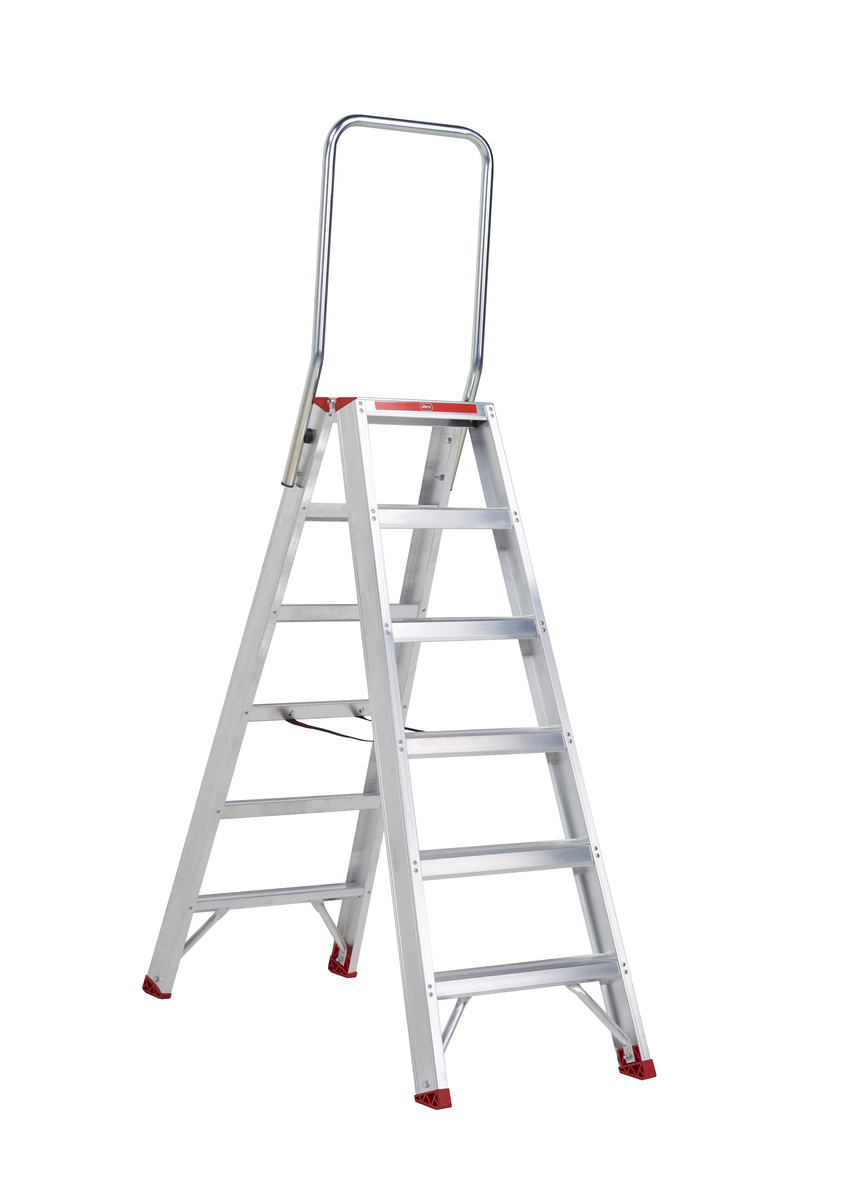 Sierra SDO- beidseitig begehbare Stufenstehleiter aus Aluminium Sierra SDO Stufenstehleiter, 3 Stufen
