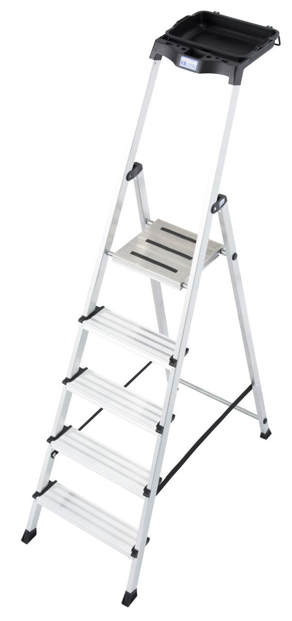Secury inkl. MultiGrip System Stufen-StehLeiter, 5 Stufen MONTO Stufen-StehLeiter Secury mit MultiGrip System, 4 Stufen