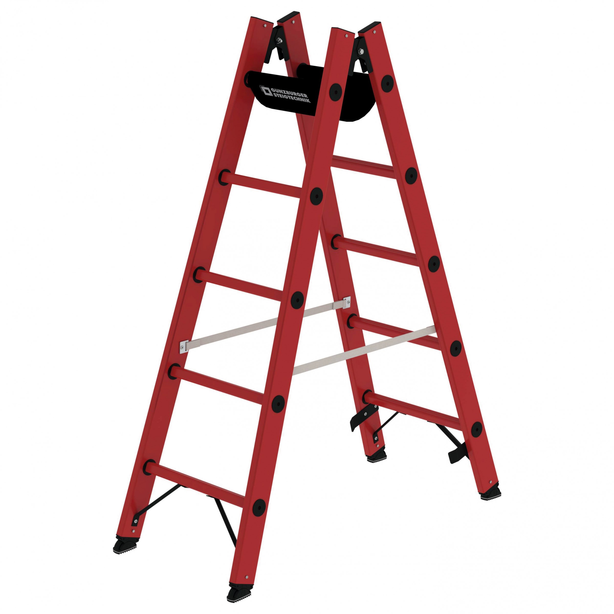 Vollkunststoff-Sprossen- Stehleiter 2x4 Sprossen Vollkunststoff-Sprossen- Stehleiter 2x4 Sprossen