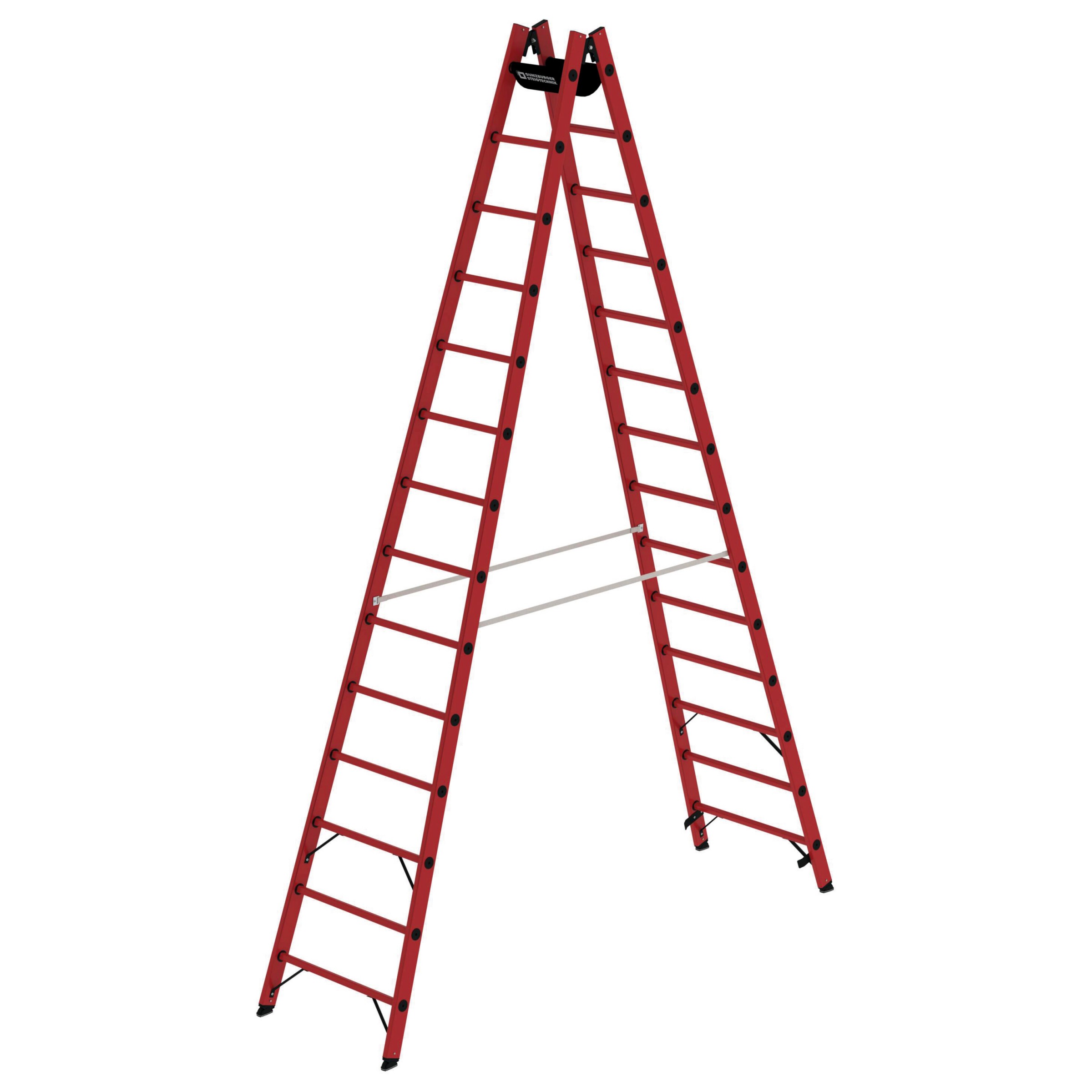 Vollkunststoff-Sprossen- Stehleiter 2x4 Sprossen Vollkunststoff-Sprossen- Stehleiter 2x4 Sprossen