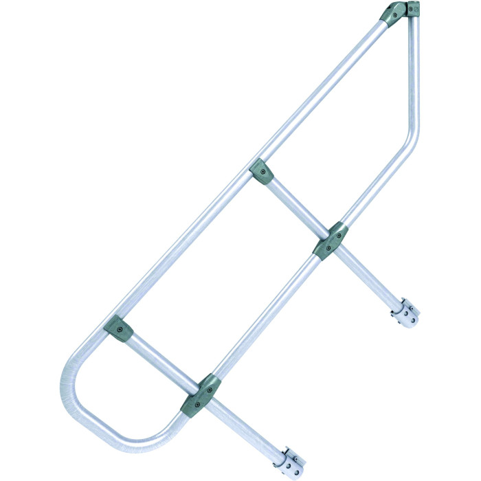 Zweiter Handlauf für Treppe und Podesttreppe mit 60° Neigung, 5 Stufen