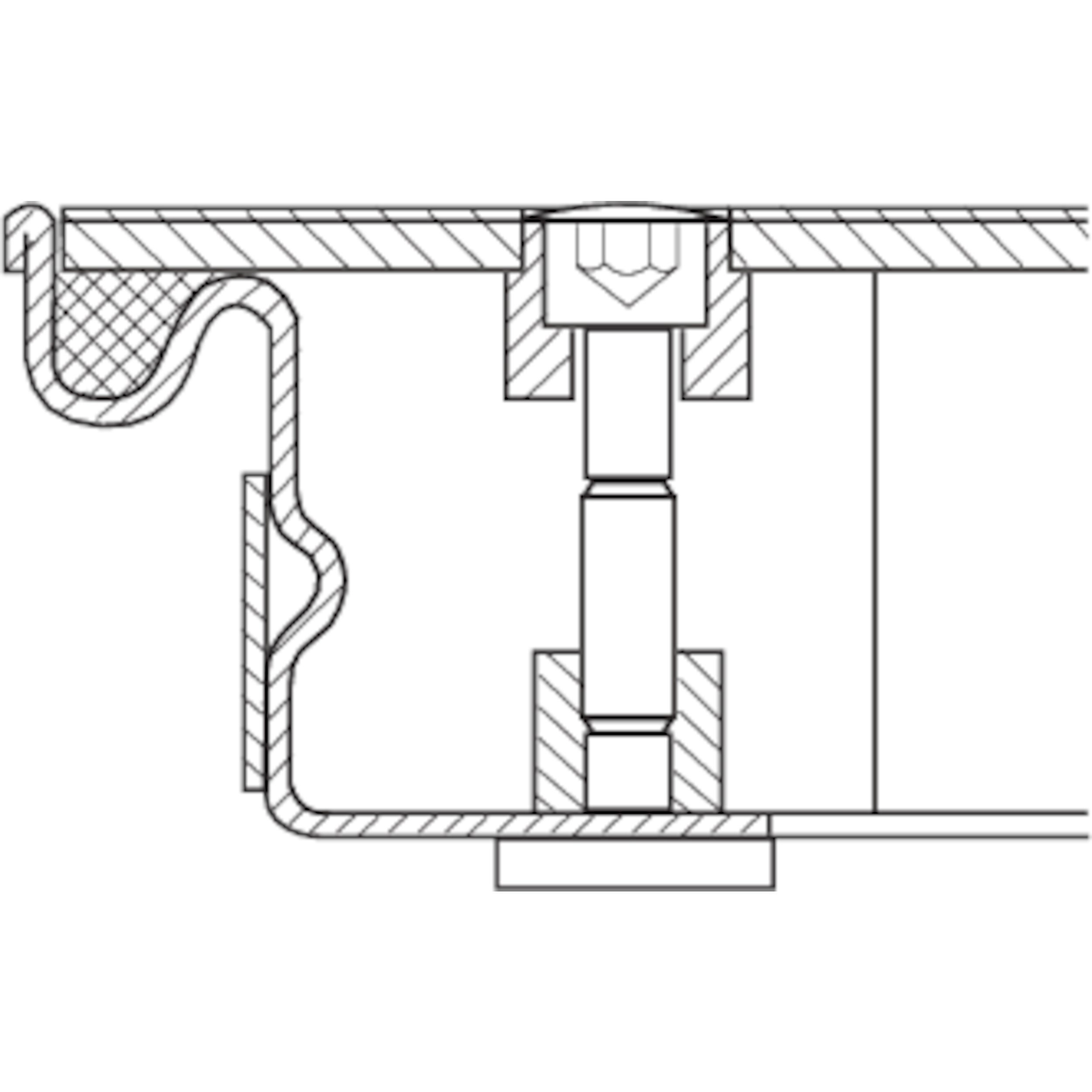 Schachtabdeckung mit Abdeckplatte, Schachtmaß 600 x 400 mm, Stahl verzinkt