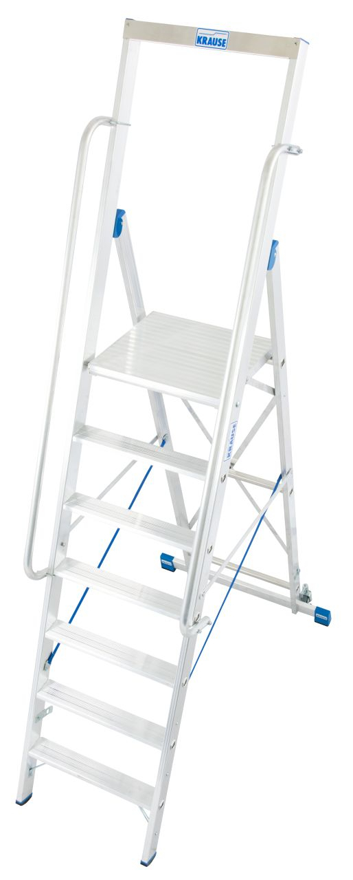 Stabilo Stufen-Stehleiter mit großer Standplattform 6 Sprossen/Stufen