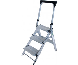 Klapptreppe 3 Stufen Klapptreppe mit Haltebügel, 3 Sprossen/Stufen