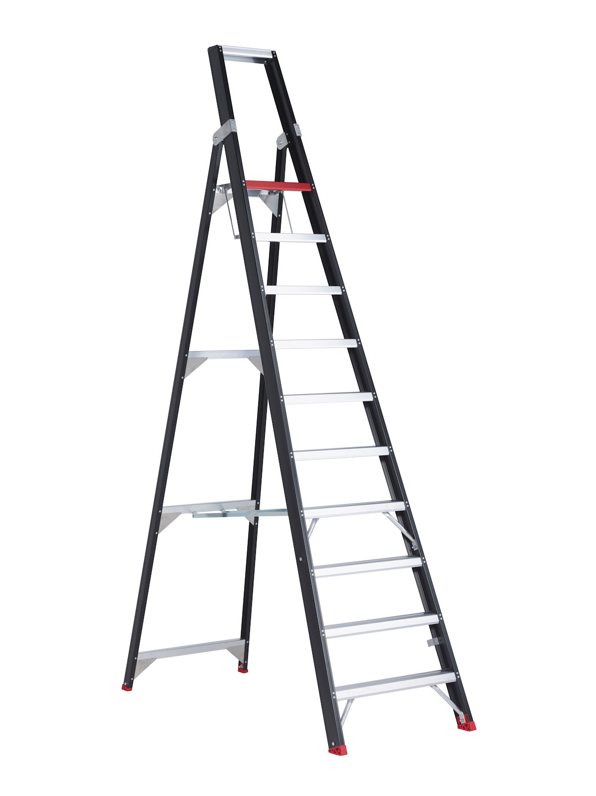 Taurus TGB Stufenstehleiter - einseitig begehbar, 10 Stufen