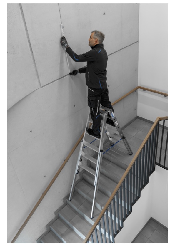 STABILO Teleskop-Stufen-DoppelLeiter, 2x5 Stufen STABILO Teleskop-Stufen-DoppelLeiter, 2x5 Stufen