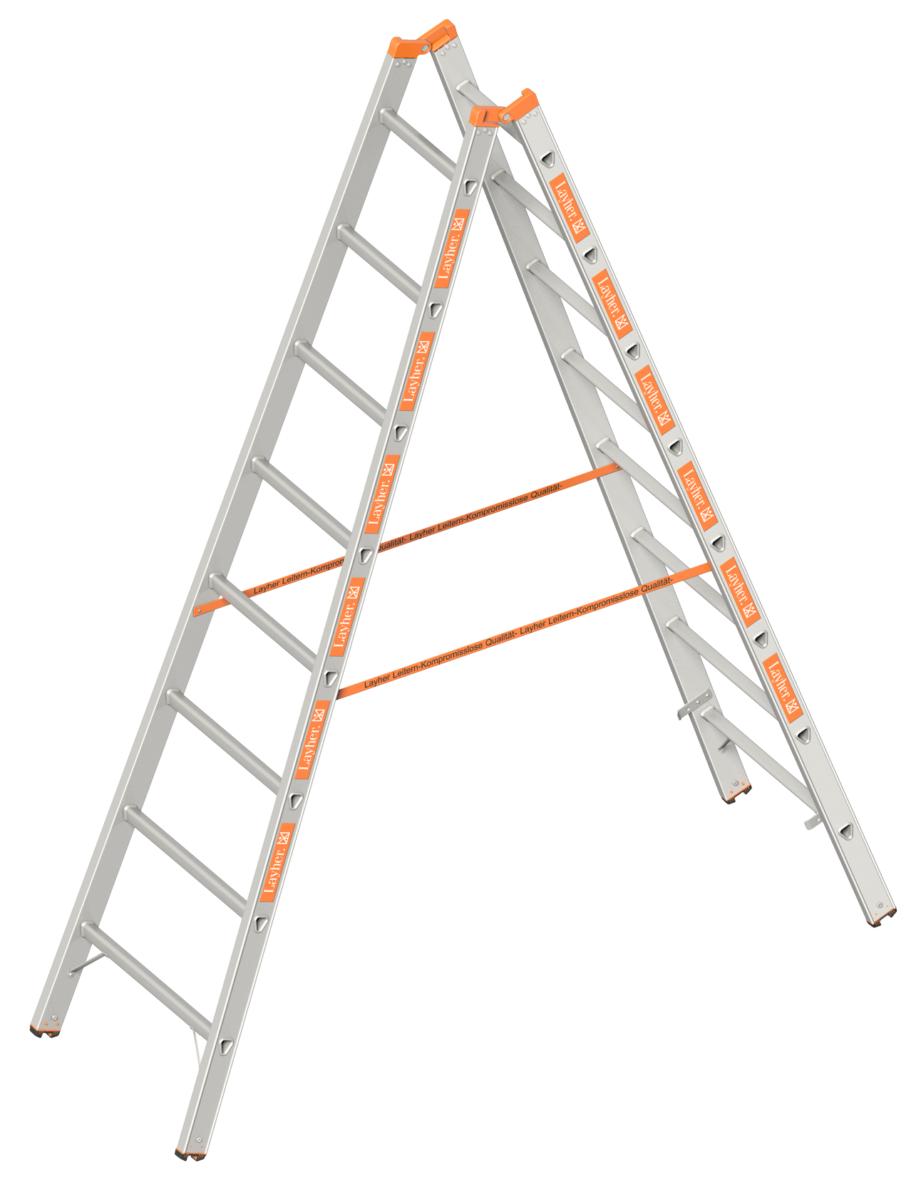 Sprossenstehleiter TOPIC 1039, 2x4 Sprossen