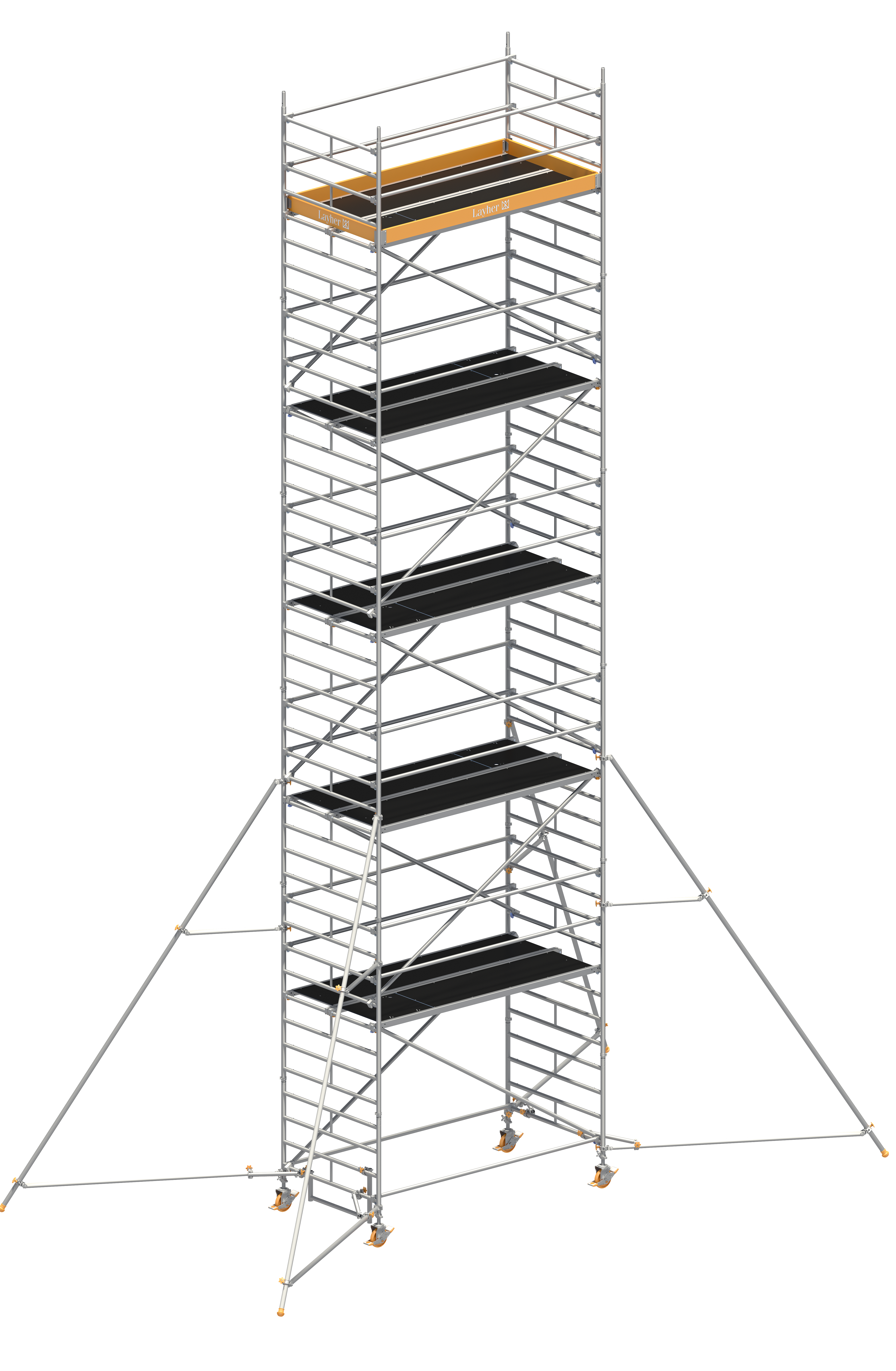 Uni Breit P2 mit Gerüststützen 5 m Uni Breit P2 mit Gerüststützen 5 m, Standhöhe 8,20 m