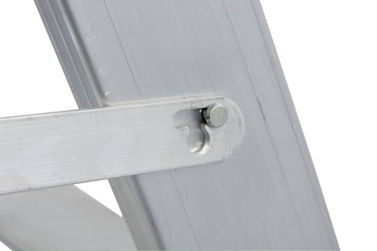 Stabilo Stufen-Doppelleiter, fahrbar 2x3 Stufen