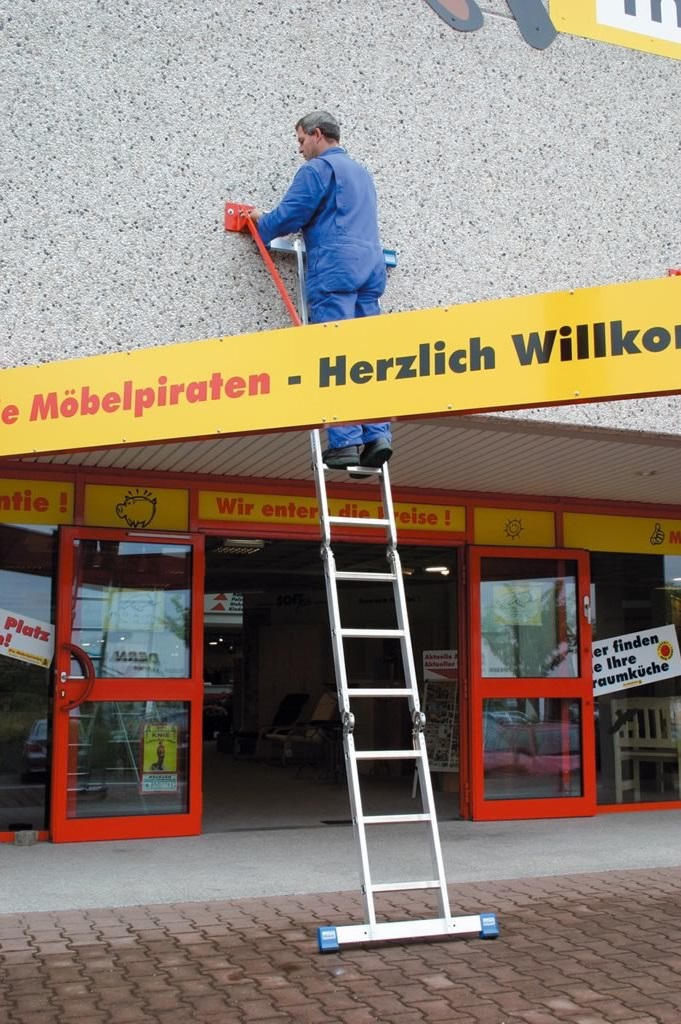 Sprossen-Gelenk-Universalleiter Stabilo Gelenk-Universalleiter 4 x 3 Sprossen