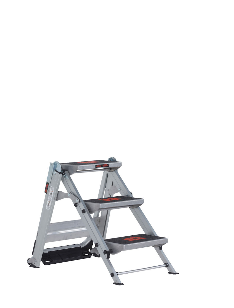 Safety Step - Robuste Aluminium Klapptreppe 2 Stufen