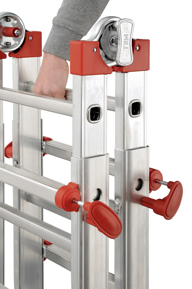 Hailo MTL - Aluminium-Multifunktions-Teleskopleiter - 4x6 Sprossen M80 Multifunktions-Teleskopleiter - 4x6 Sprossen
