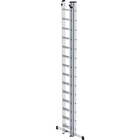 Aluminium-Schiebeleiter 3-teilig mit Standard-Traverse, 3x14 Sprossen Aluminium-Schiebeleiter 3-teilig mit Standard-Traverse - 3x8 Sprossen