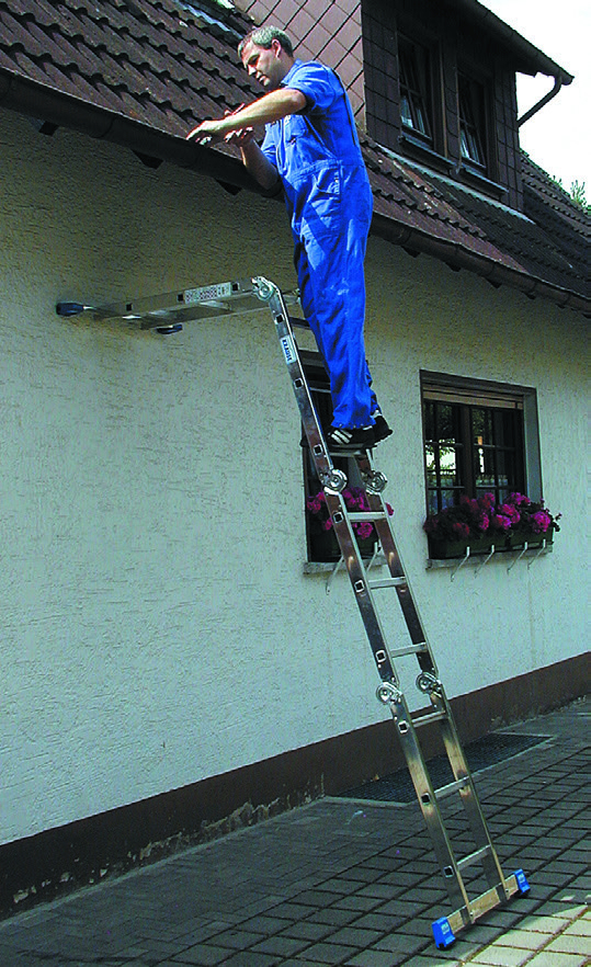Sprossen-Gelenk-Universalleiter Stabilo Gelenk-Universalleiter 4 x 3 Sprossen