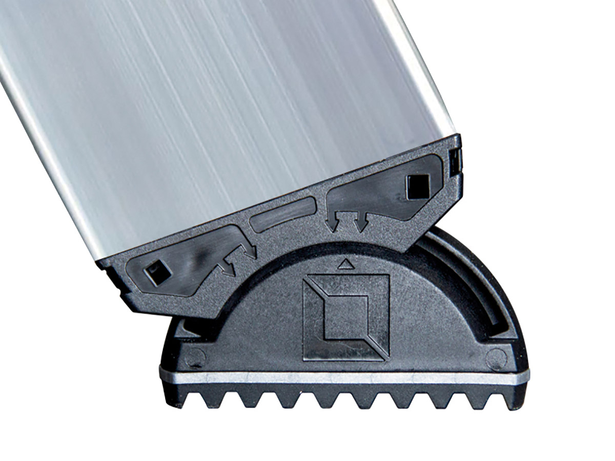 Aluminium-Schiebeleiter 2-teilig mit nivello®-Traverse - 2x6 Sprossen
