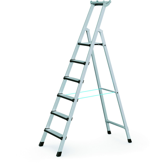 Comfortstep S, geschraubte Stufen-Stehleiter, 6 Stufen Comfortstep S, geschraubte Stufen-Stehleiter, 6 Stufen