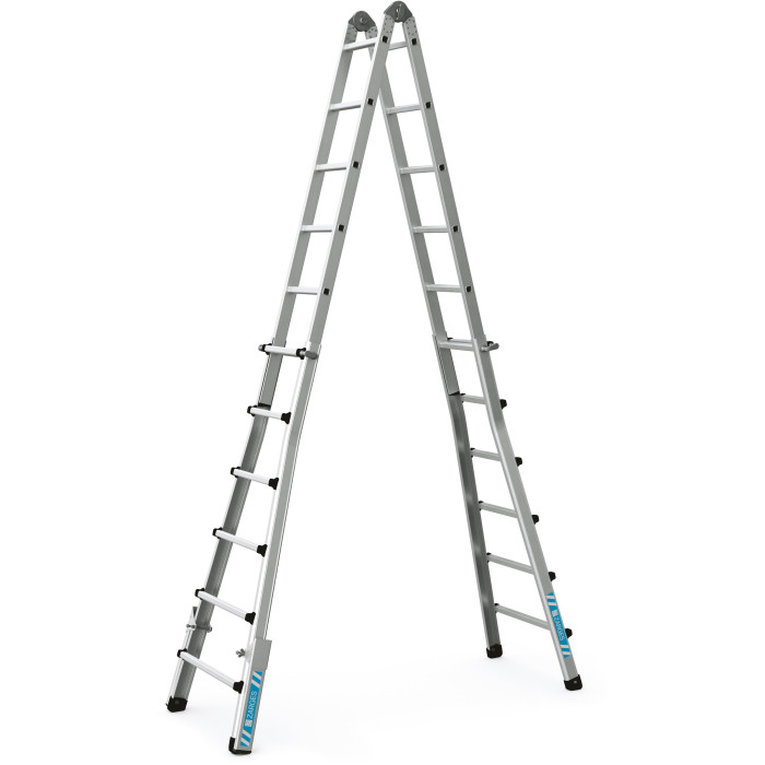 Variomax V, Gebördelte Teleskop-Mehrzweckleiter, 4-teilig, 4x4 Sprossen