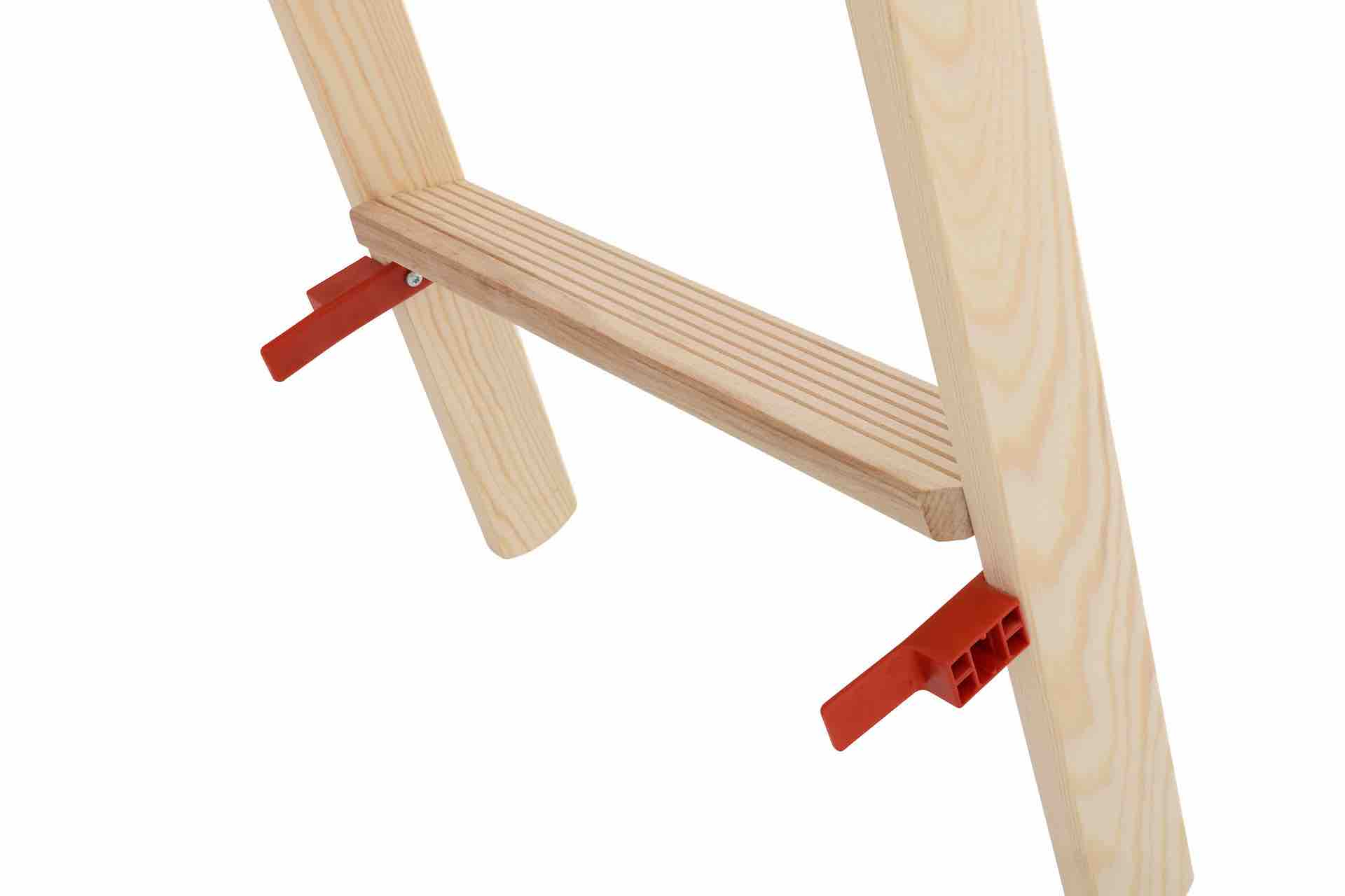 Holz-Stufenstehleiter, beidseitig begehbar - 2x5 Stufen