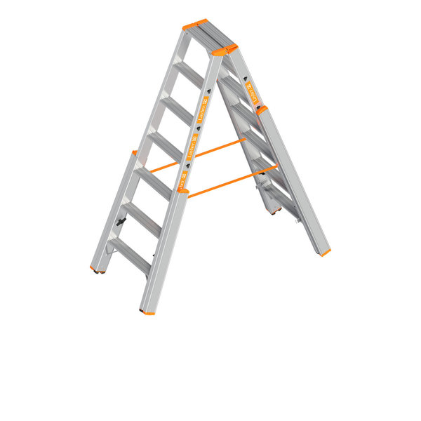 Treppenstehleiter mit Stufen TOPIC 1062, 2x5 Stufen