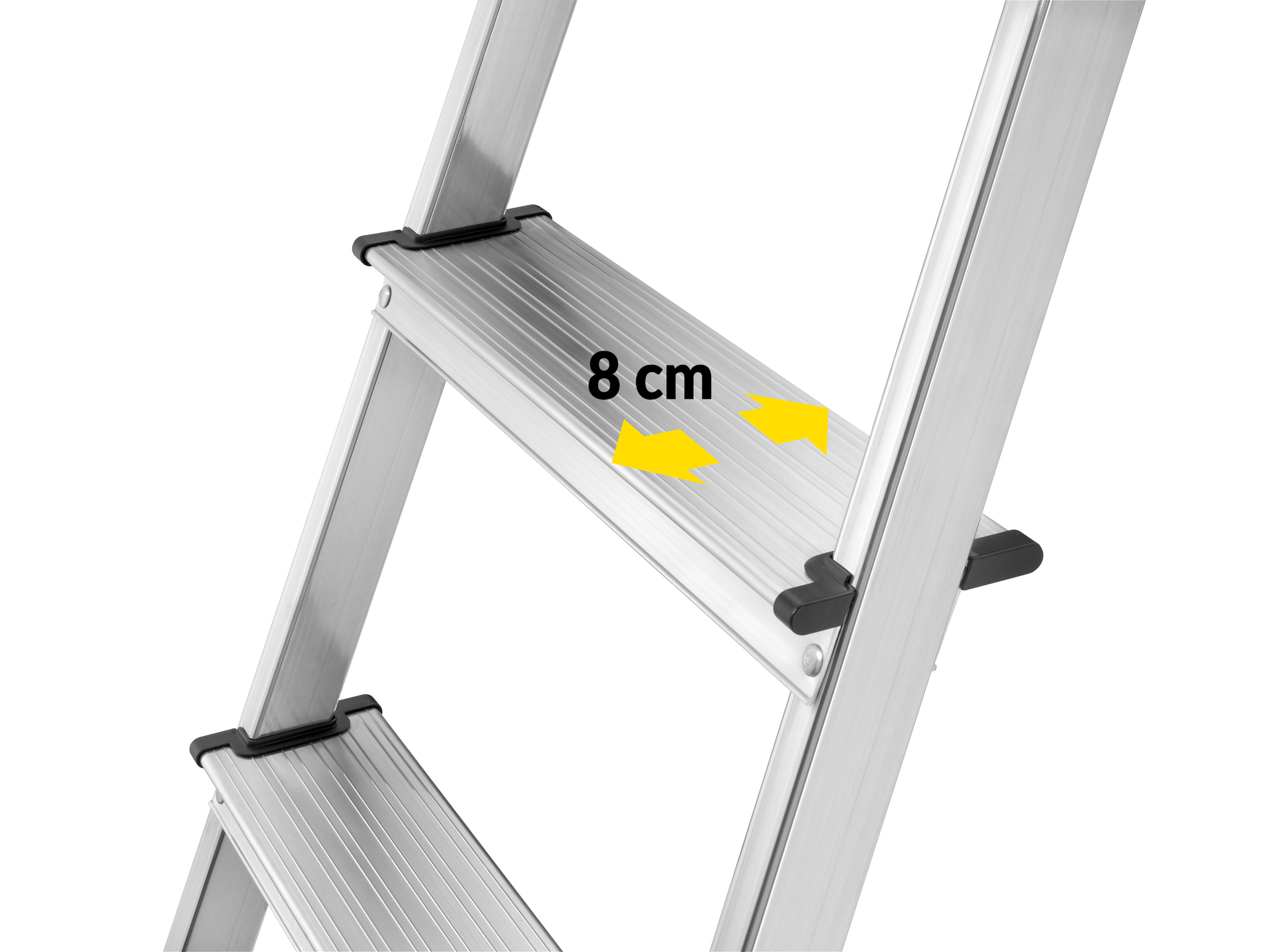 L60 StandardLine Aluminium-Haushaltsleiter - 3 Sprossen