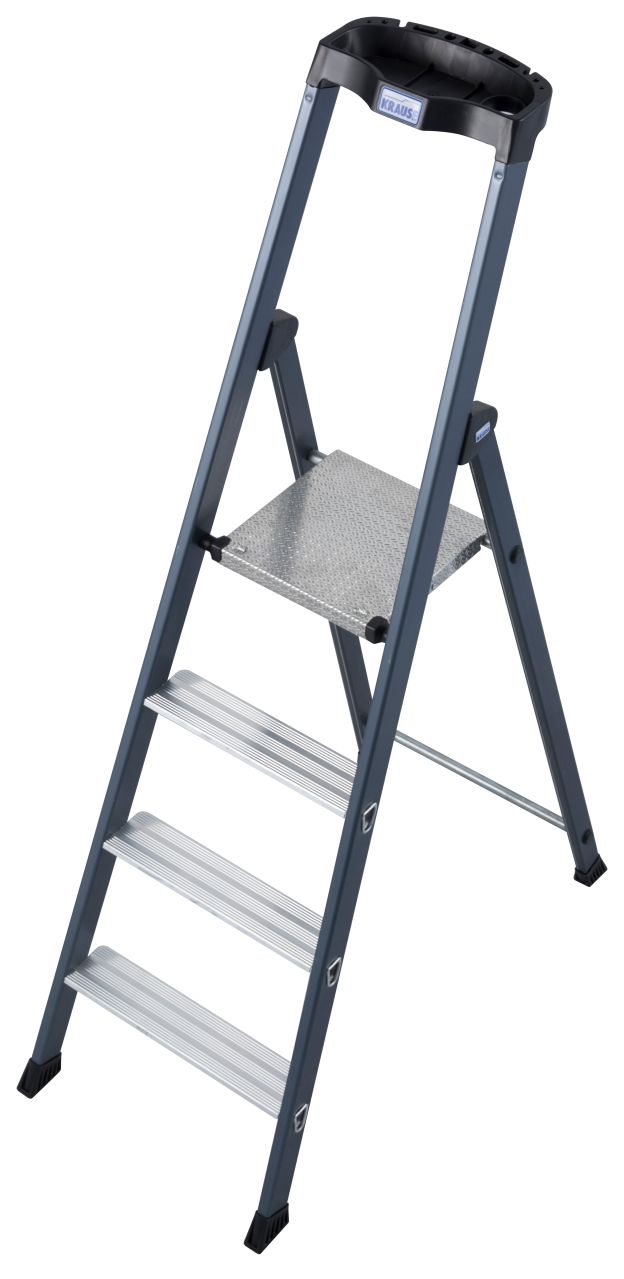 MONTO Stufen-Stehleiter SePro S eloxiert 4 Stufen