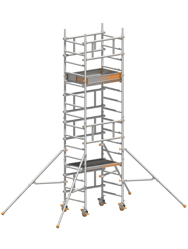 SoloTower Aufbau 3-T-Methode - Arbeitshöhe 5,15 m SoloTower, Arbeitshöhe 5,15 m