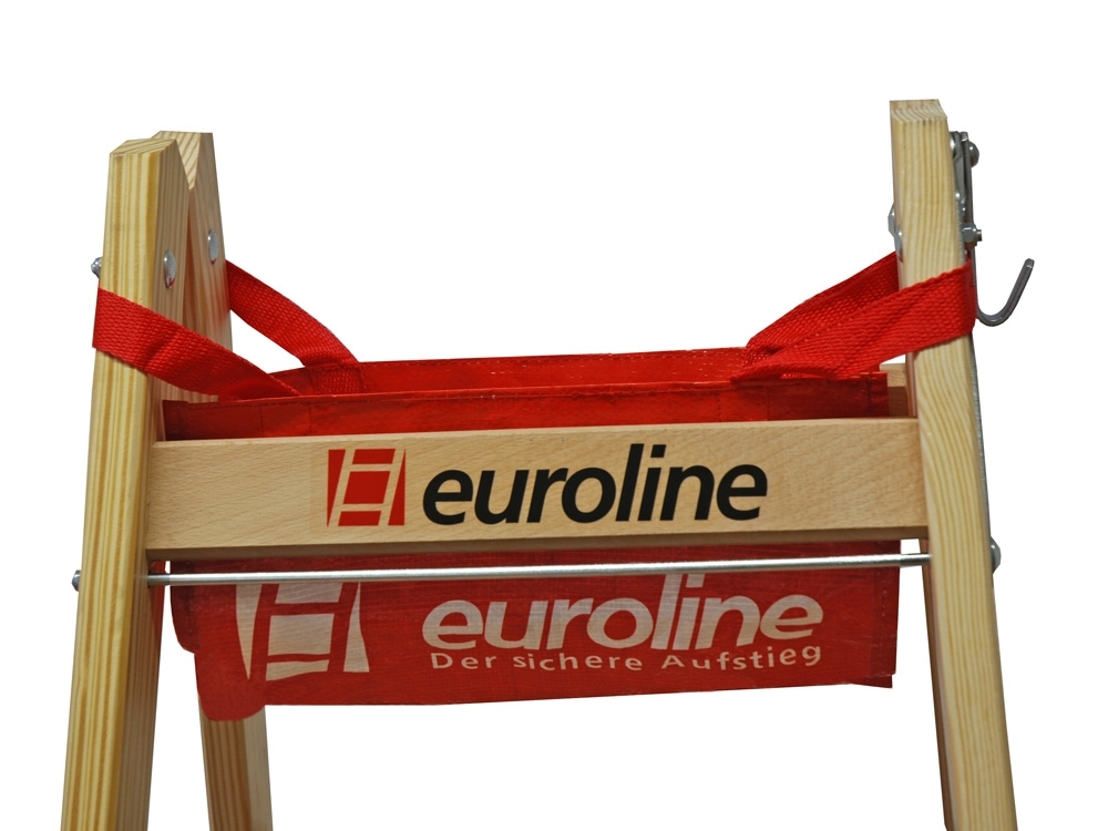 Holz-Sprossenstehleiter, 2 x 3 Sprossen