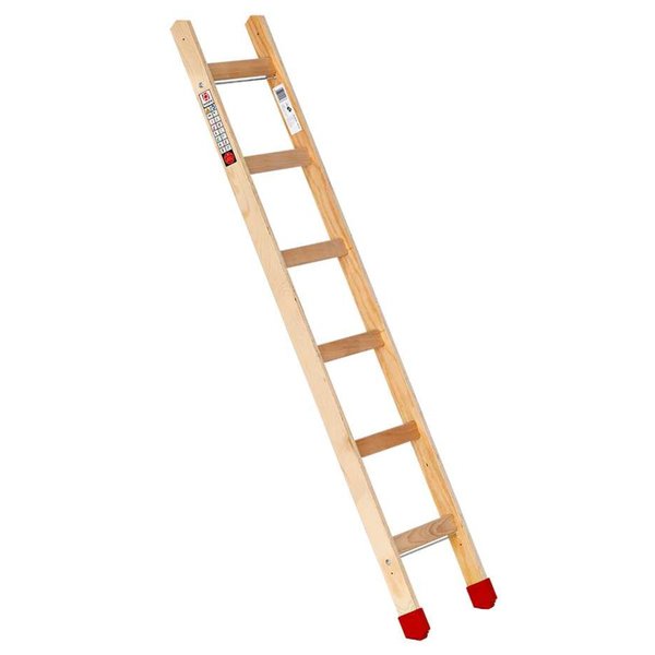 Holz-Sprossenanlegeleiter, 6 Sprossen Holz-Sprossenanlegeleiter, 6 Sprossen