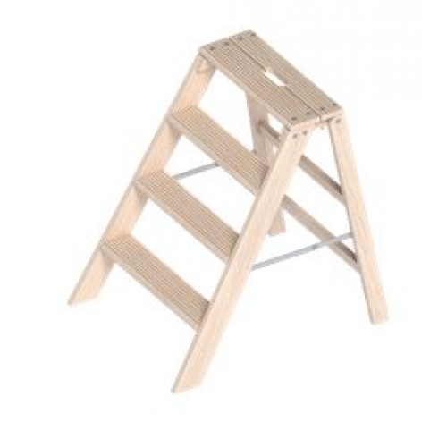 Klappbarer Holzstufentritt 1055, 4 Stufen