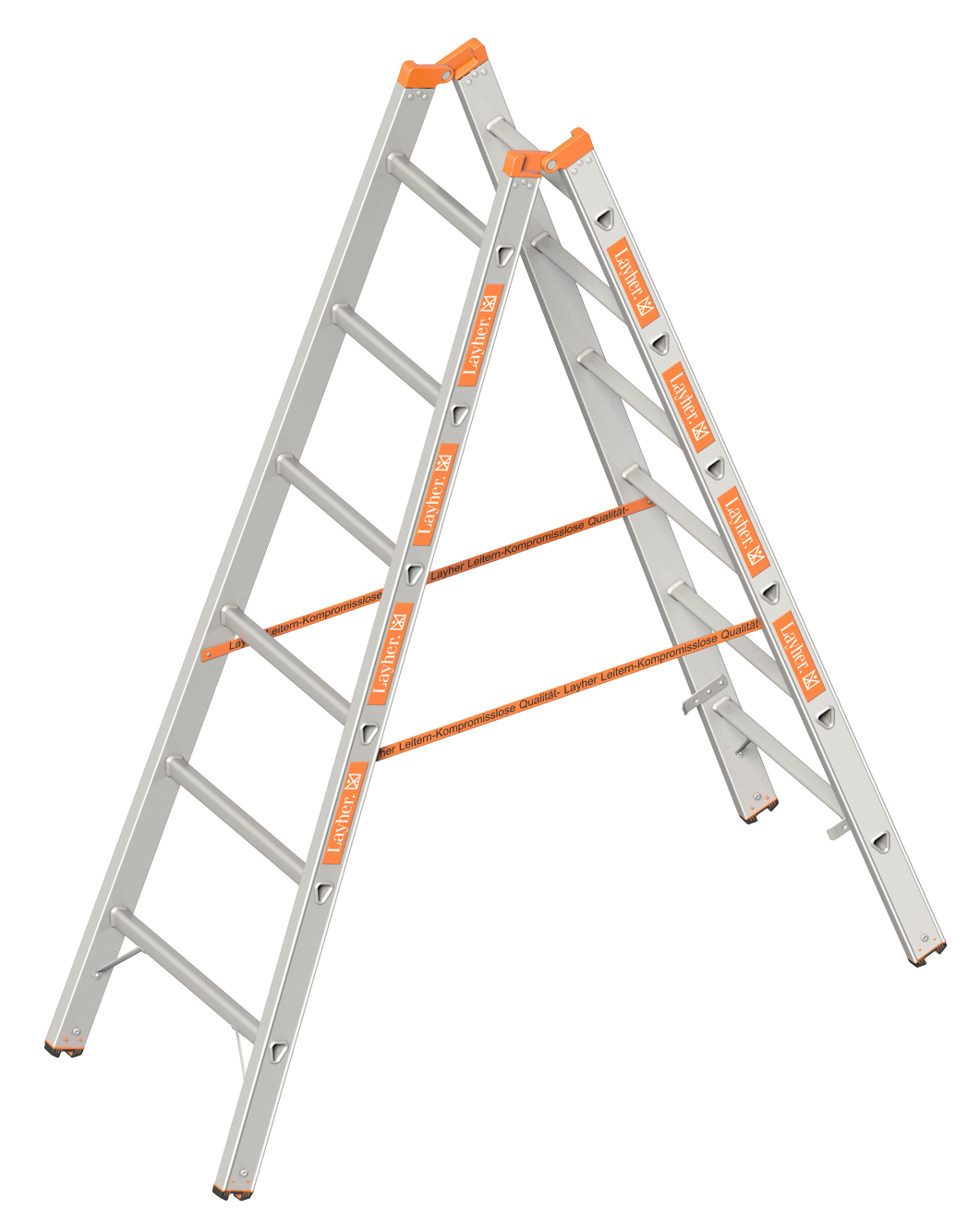 Sprossenstehleiter TOPIC 1039, 2x4 Sprossen
