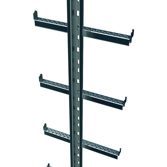 Einholmleiter mit integrierter Steigschutzschiene, Edelstahl, Länge 2.80 m Einholmleiter mit integrierter Steigschutzschiene, Edelstahl, Länge 2.80 m