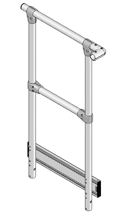Stirnseitiges Geländer passend für Stufenbreite 800 mm Stirnseitiges Geländer passend für Stufenbreite 800 mm