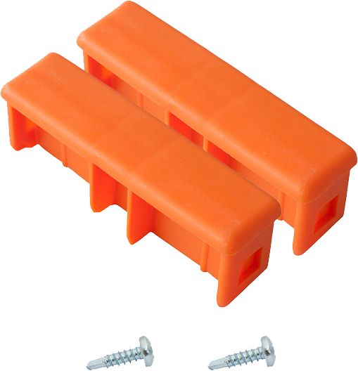 Kopfstopfen 97 x 25 mm orange (Paar) Kopfstopfen 97 x 25 mm orange (Paar)