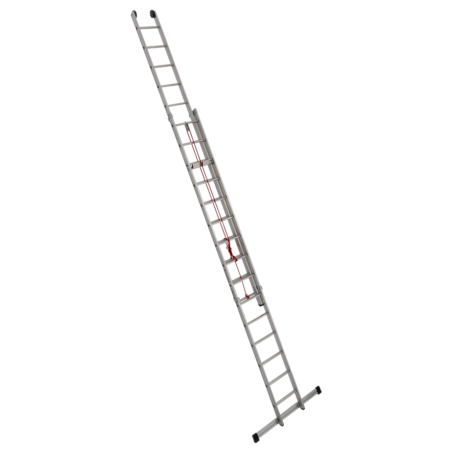 PREMIUM line Alu-Seilzugleiter, 2-teilig, 2 x 15 Sprossen