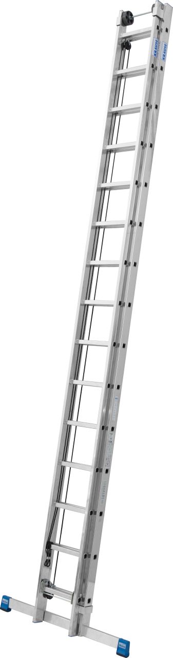 Stabilo Sprossen-Seilzugleiter, zweiteilig 2x15 Sprossen Stabilo Sprossen-Seilzugleiter, zweiteilig 2x15 Sprossen