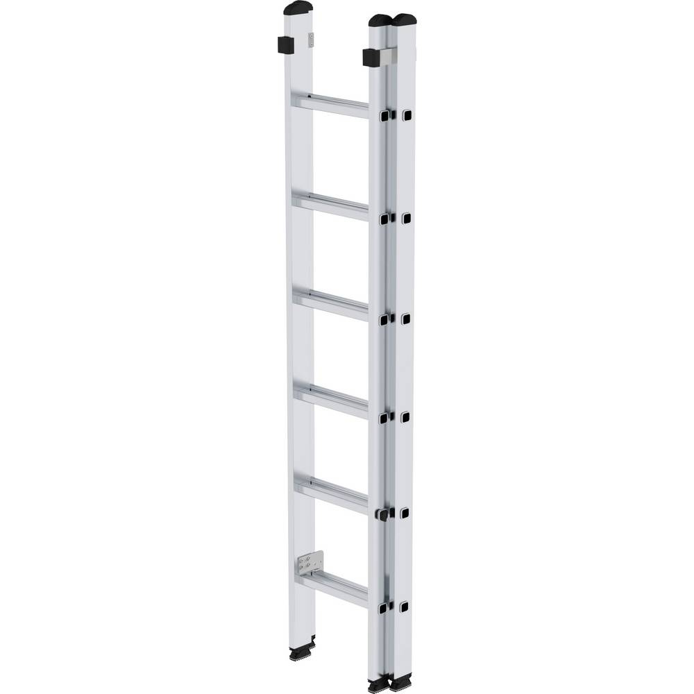 Aluminium-Schiebeleiter 2-teilig, ohne Traverse, 2x6 Sprossen