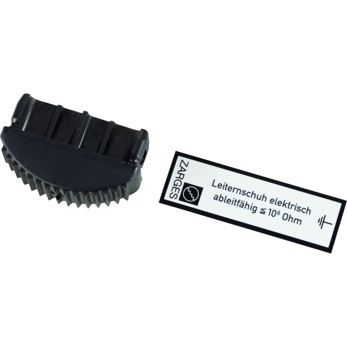 Innenschuh, elektrisch ableitfähig, für Sprossen- und Breitsprossenleitern aus Aluminium, Holmaußenmaß 73x25 mm