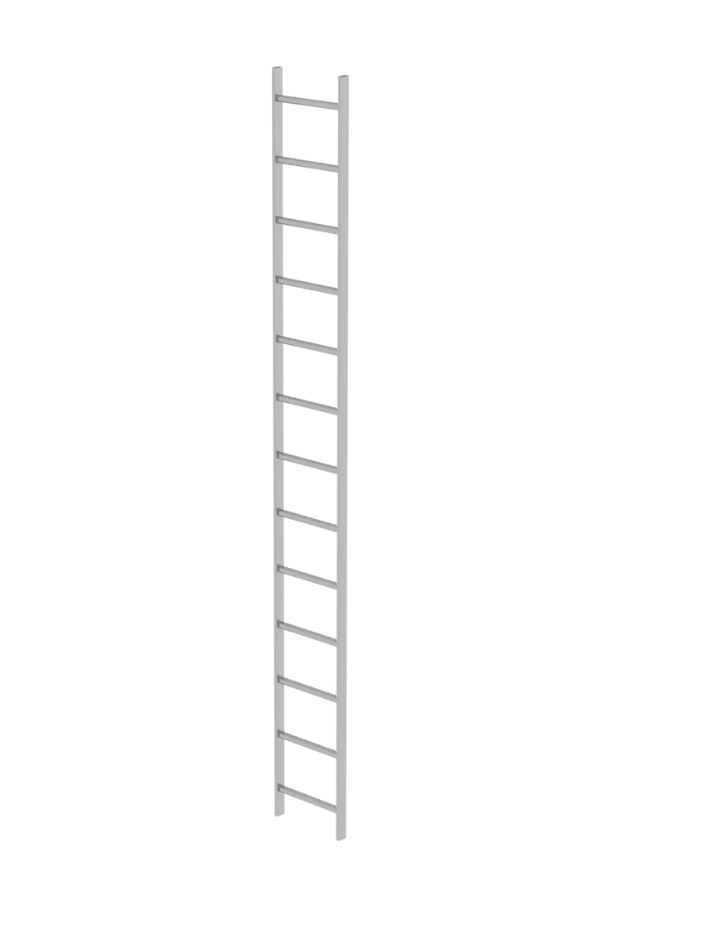 Schachtleiter aus Edelstahl V4A (1.4571), Außenbreite 440 mm, 13 Sprossen Schachtleiter aus Edelstahl V4A (1.4571), Außenbreite 440 mm, 13 Sprossen