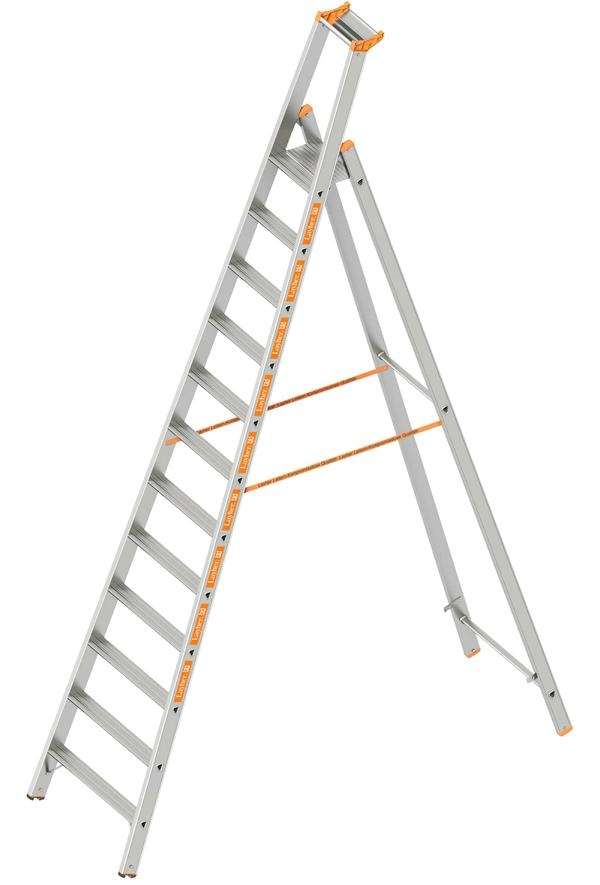 Stufenstehleiter TOPIC 1064, einseitig begehbar, 7 Stufen