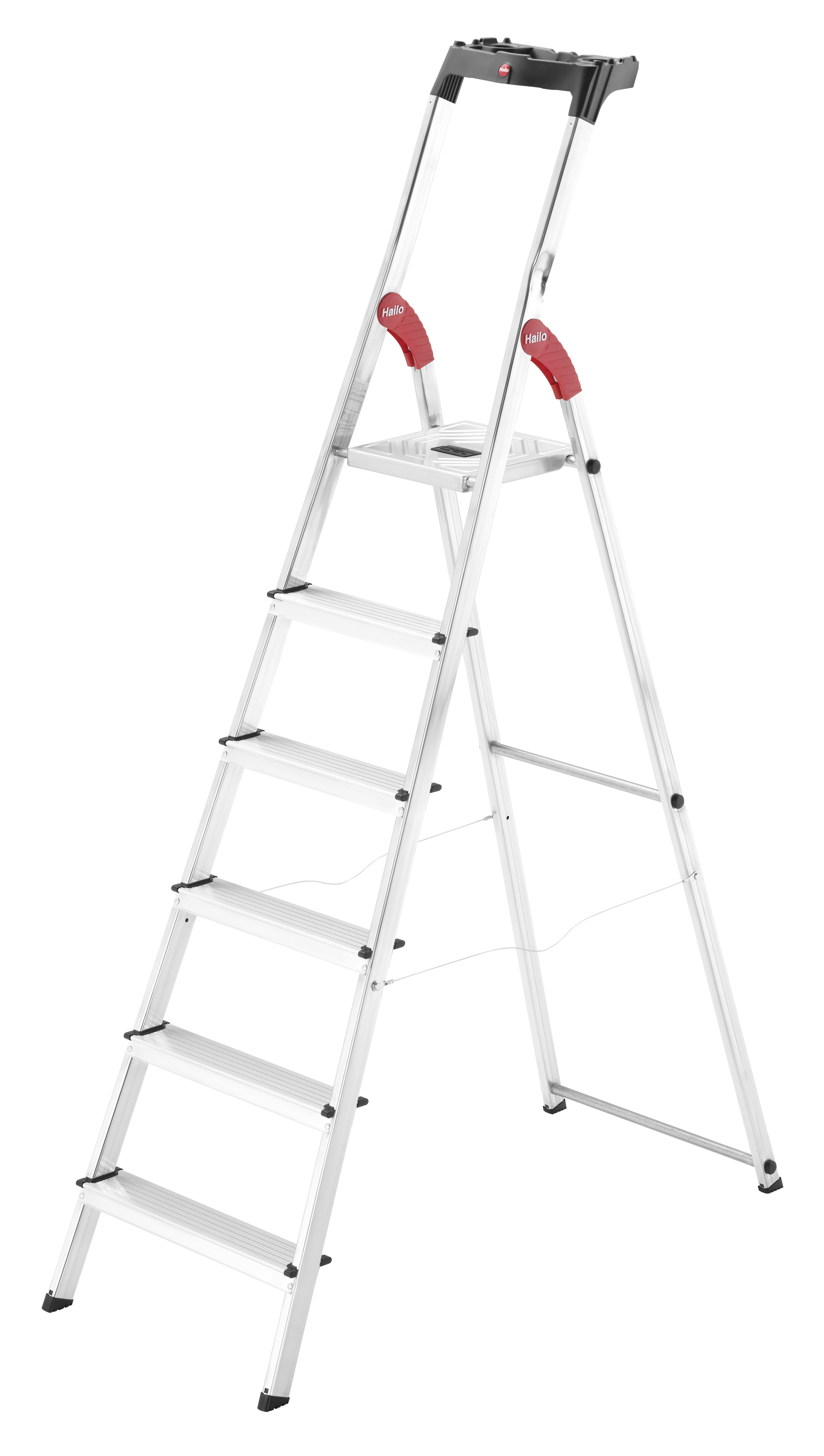 L60 StandardLine Aluminium-Haushaltsleiter - 6 Sprossen