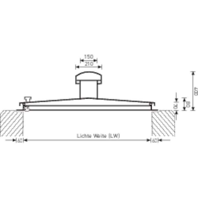 Brunnenabdeckung - rund, mit Belüftungskamin, Stahl verzinkt, mit Isolierung, lichtes Schachtmaß Ø 1000 mm Brunnenabdeckung - rund, mit Belüftungskamin, Stahl verzinkt, mit Isolierung, lichtes Schachtmaß Ø 1000 mm