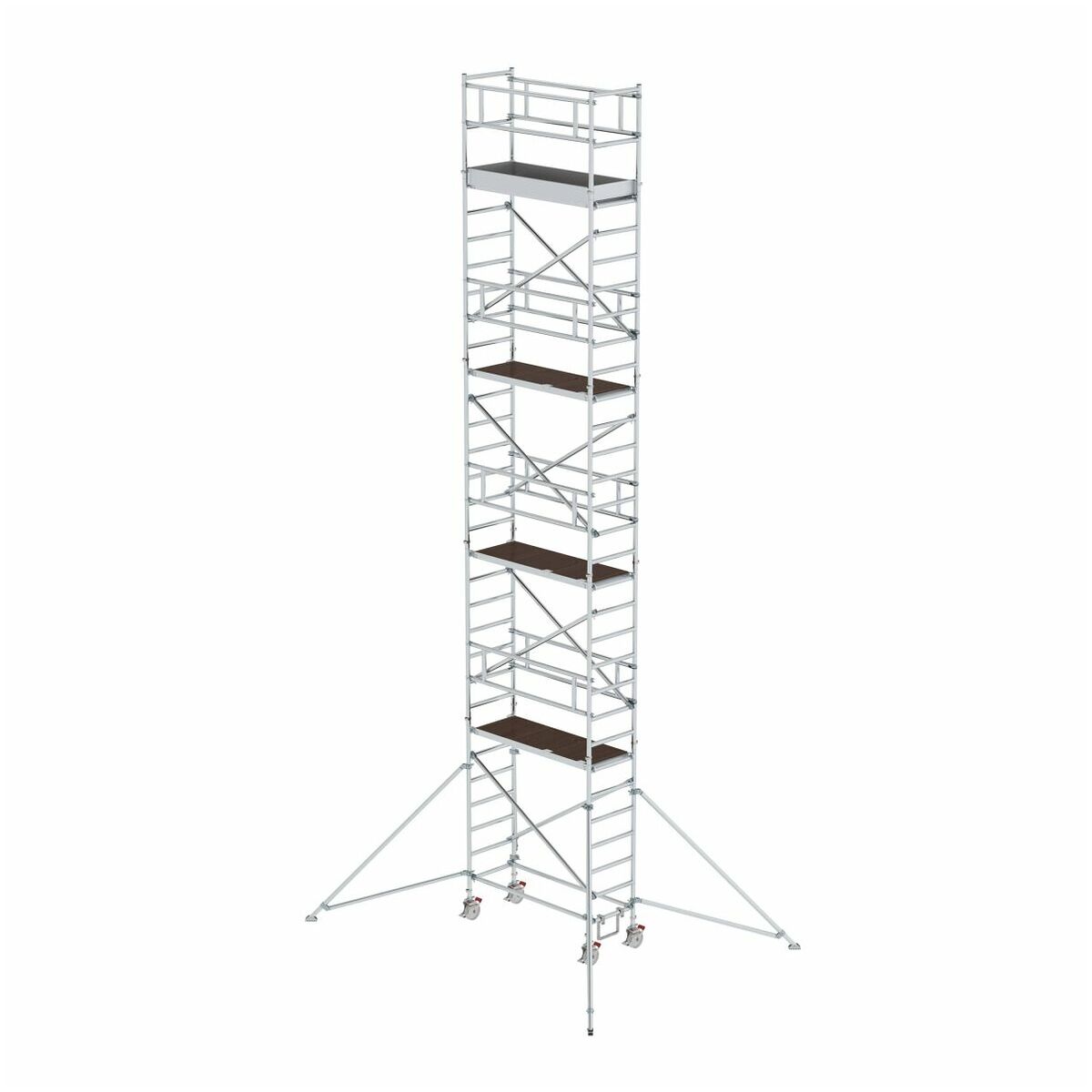 Aluminium-Rollgerüst mit Ausleger, Standhöhe 3,07 m Aluminium-Rollgerüst mit Ausleger, Standhöhe 3,07 m