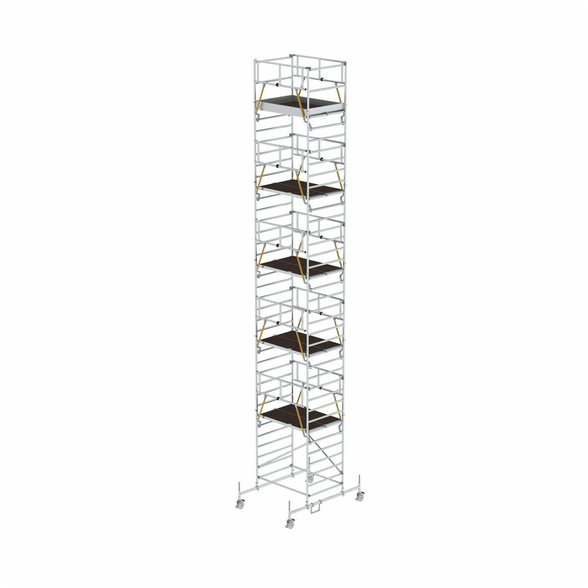Rollgerüst SG mit Fahrbalken und Doppel-Plattform 1,80 x 1,35 m, Arbeitshöhe 5,07 m Rollgerüst SG mit Fahrbalken und Doppel-Plattform 1,80 x 1,35 m, Arbeitshöhe 5,07 m