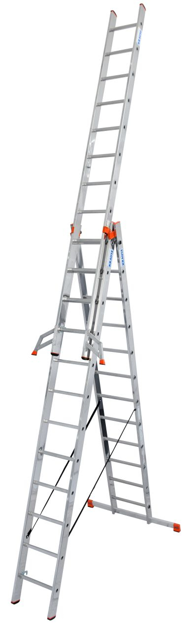 Tribilo VielzweckLeiter 3x12 Sprossen + GRATIS Trittablage