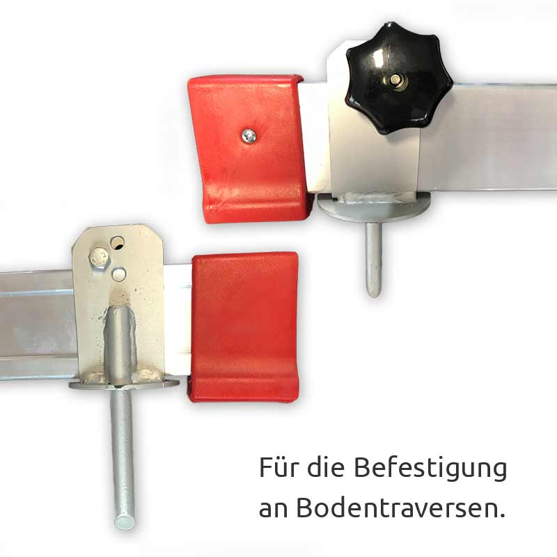 1 Paar Erdspitzen zum Klemmen an Bodentraverse 1 Paar Erdspitzen zum Klemmen an Bodentraverse